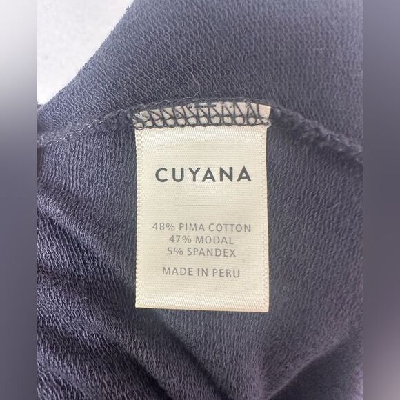 Cuyana Navy Blue Wide Leg Lounge Pants Drawstring Sz S - Picture 7 of 8